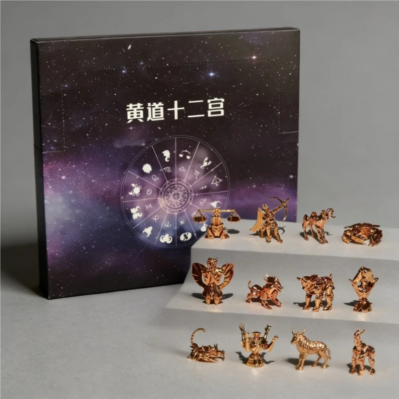 

Оригинальный набор фигурок-подвесок для автомобиля «Золотые Святые Зодиака» (12 созвездий), сборная модель, коллекционные игрушки, промо-товары