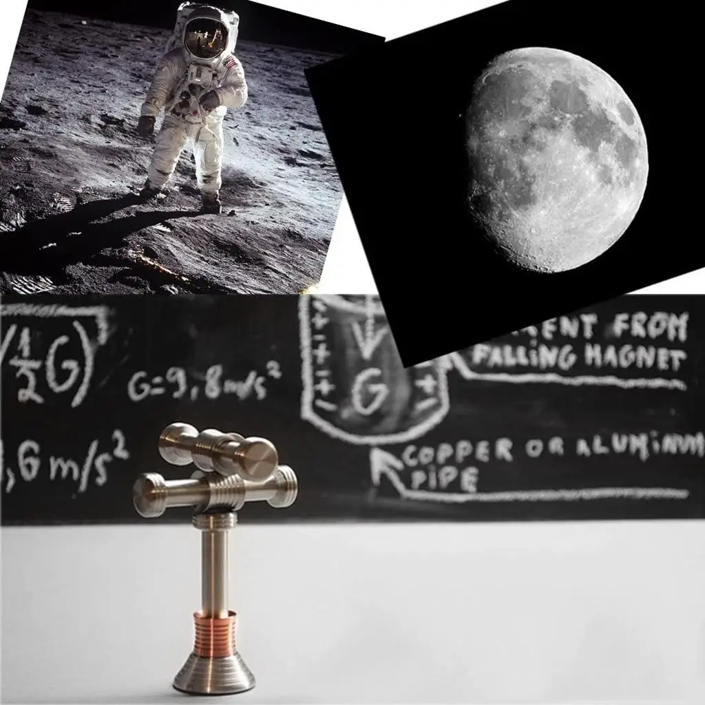Aluminum Alloy Moon Drop Levitation Roller Toy for Science Gadgets Adults Desk Stress Relief