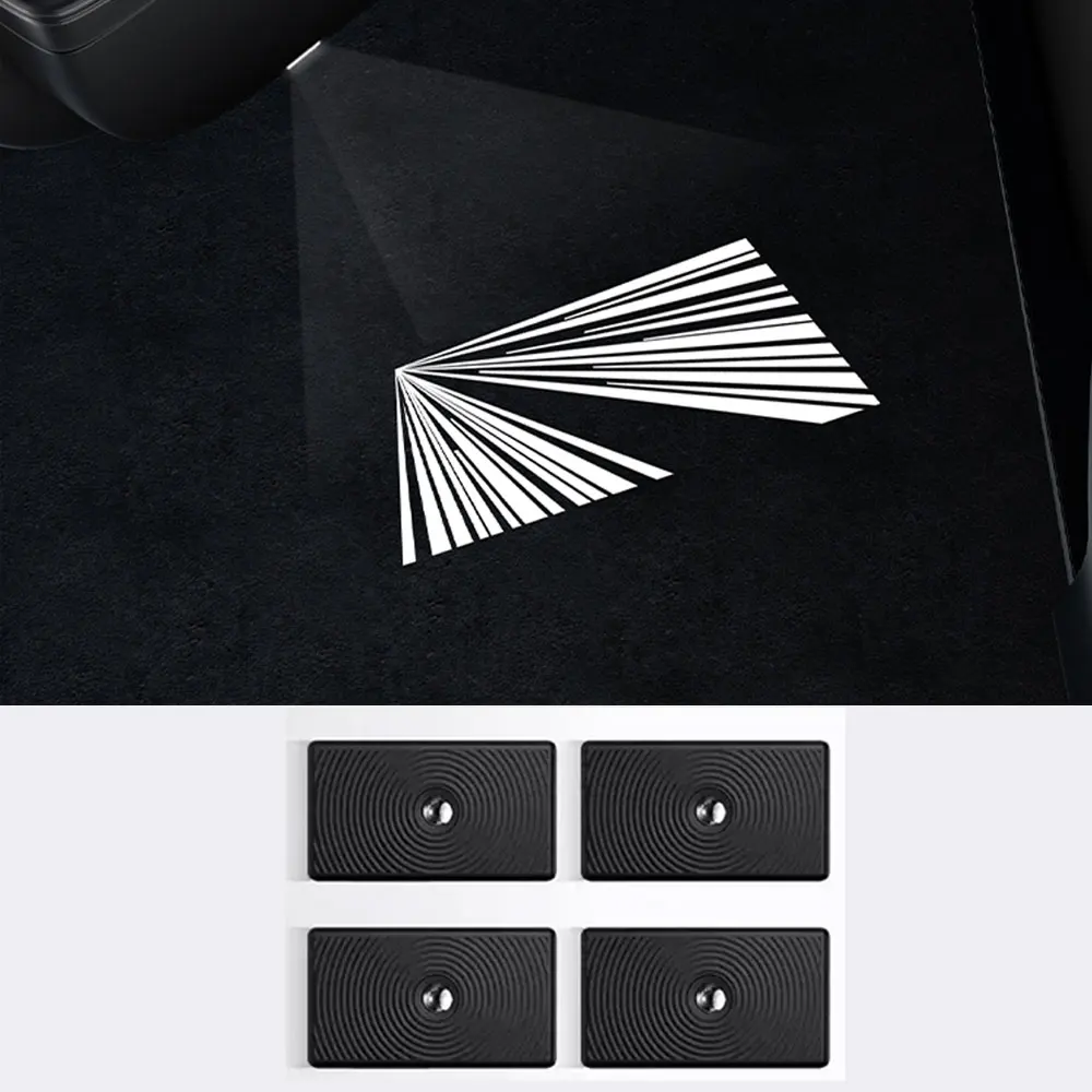 For Tesla Model Y Juniper 2025 Door Lights Model 3 Projector Puddle Lights Ultra-Bright Welcome Step Light Never Fade Model S X