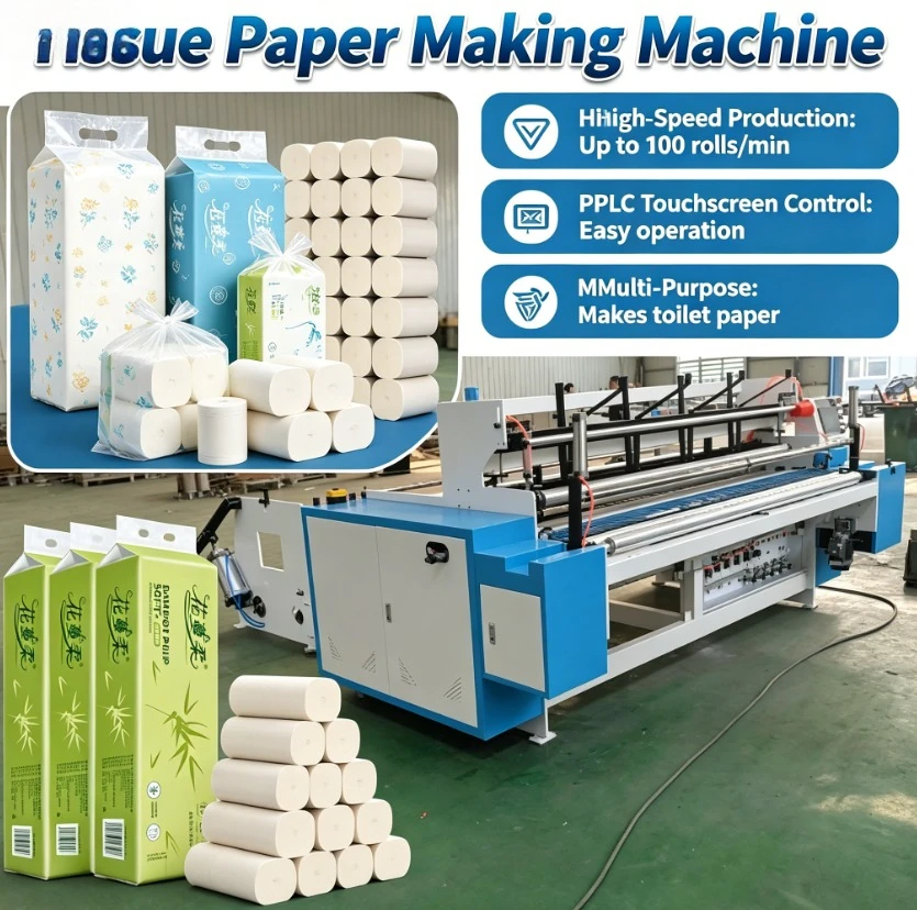 

Customized Core Toilet Paper Processing Machine Household Paper Manufacturing Machine Large Roll Toilet Paper Production Line