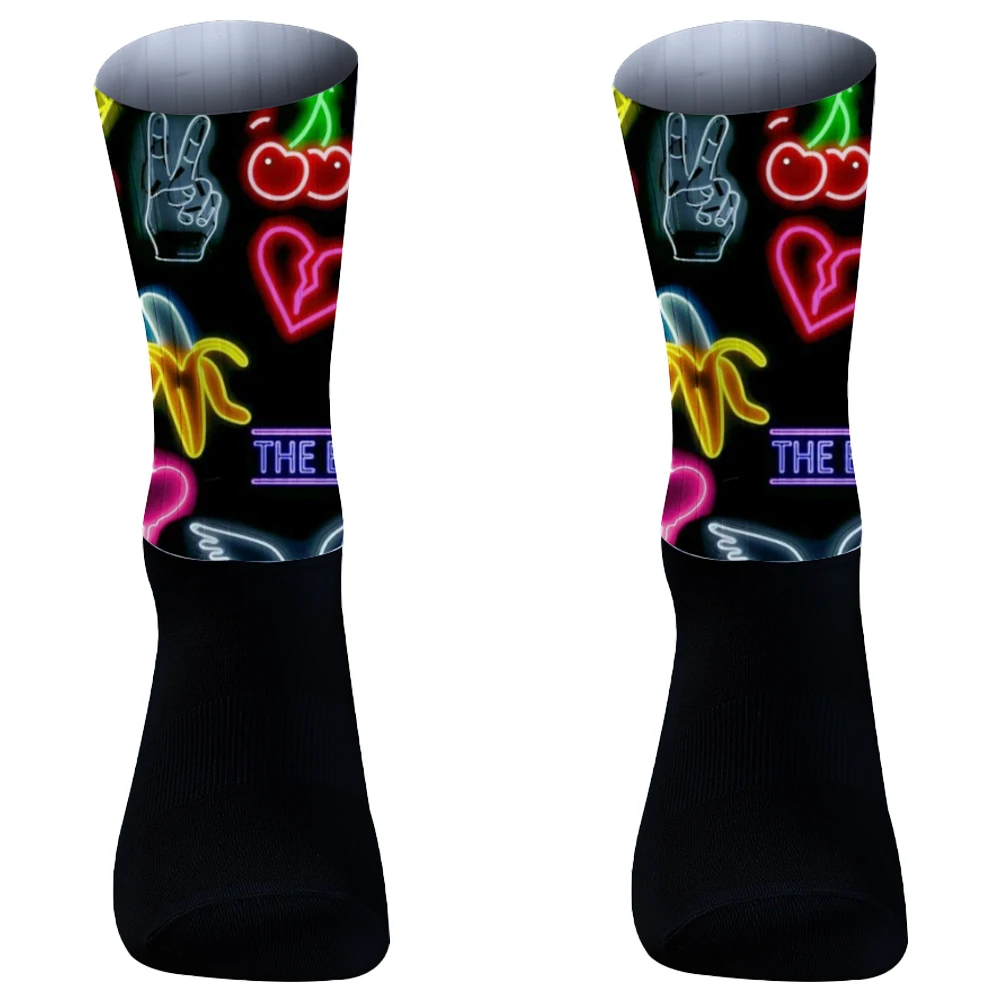 

Носки унисекс с забавными героями мультфильмов - индивидуальные модные летние носки для мужчин и женщин, качественные велосипедные носки