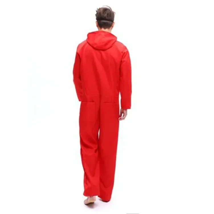 Paper Money House Cosplay Costume Dali Dali Mask Red One-piece Halloween Anime Performance Costume Jumpsuit