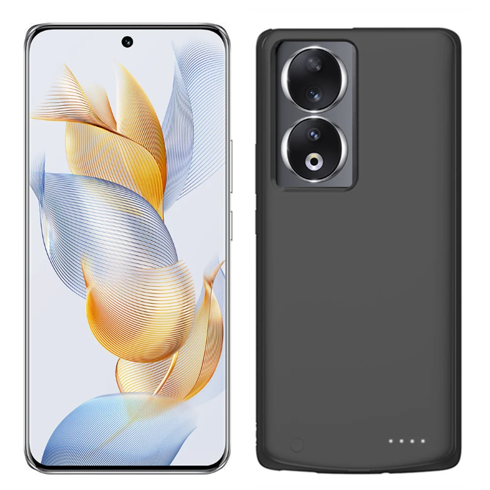 10000mAh Power Bank Cover For Honor 90 5G Battery Cases Portable Powerbank External Battery Cover For Honor 90 Pro Charging Case