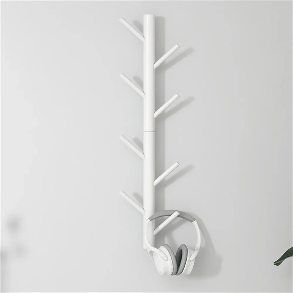 Wall Mount Clothing Rack Coat Hanger Branches Natural Pine Hook Handbag Cap Holder Living Room Decoration Wall Shelves 4/6 Hooks