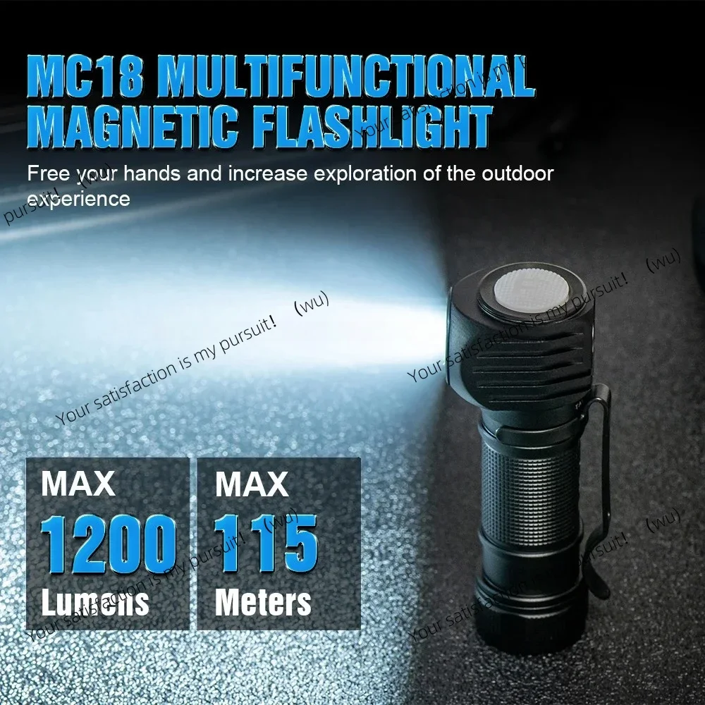 

Trustfire Mc18 Headlamp Led Xp-Lhi 18650 Magnetic 2a Usb Rechargeable Head Lamp 1200lm Flashlight Headlight Magnet Tail Cap