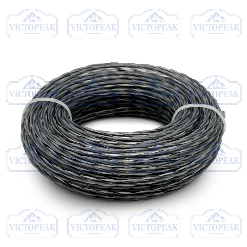 Garten Elektrowerkzeug Zubehör Gras Freischneider Teile Bicolor Twist 3,0 mm 15 m Trimmerfaden – Detail 4