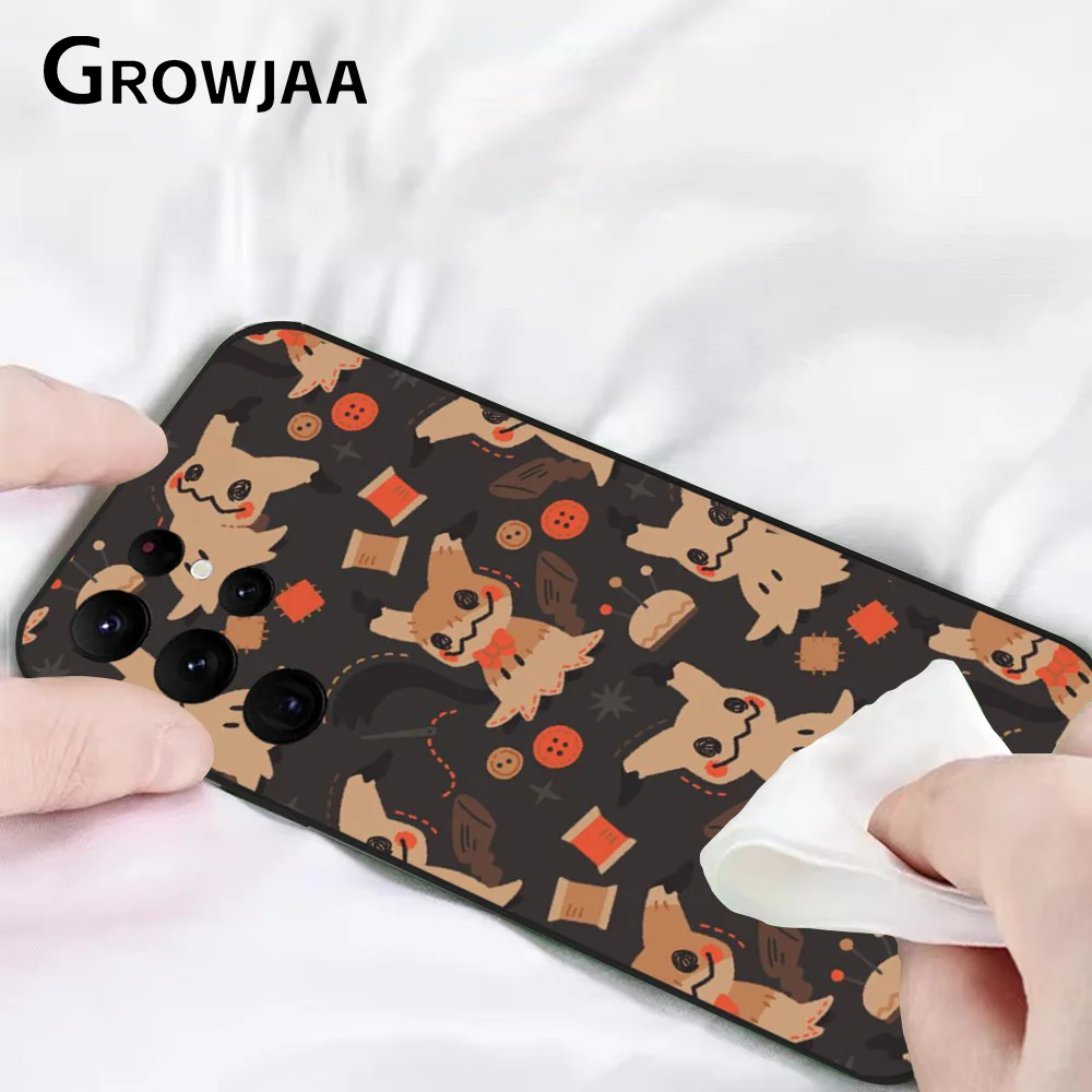 Cute Mimikyus Halloween Phone Case for Samsung Galaxy S24 Ultra S22 S23 Ultra S21 S20 5G Protective Silicone TPU Funda