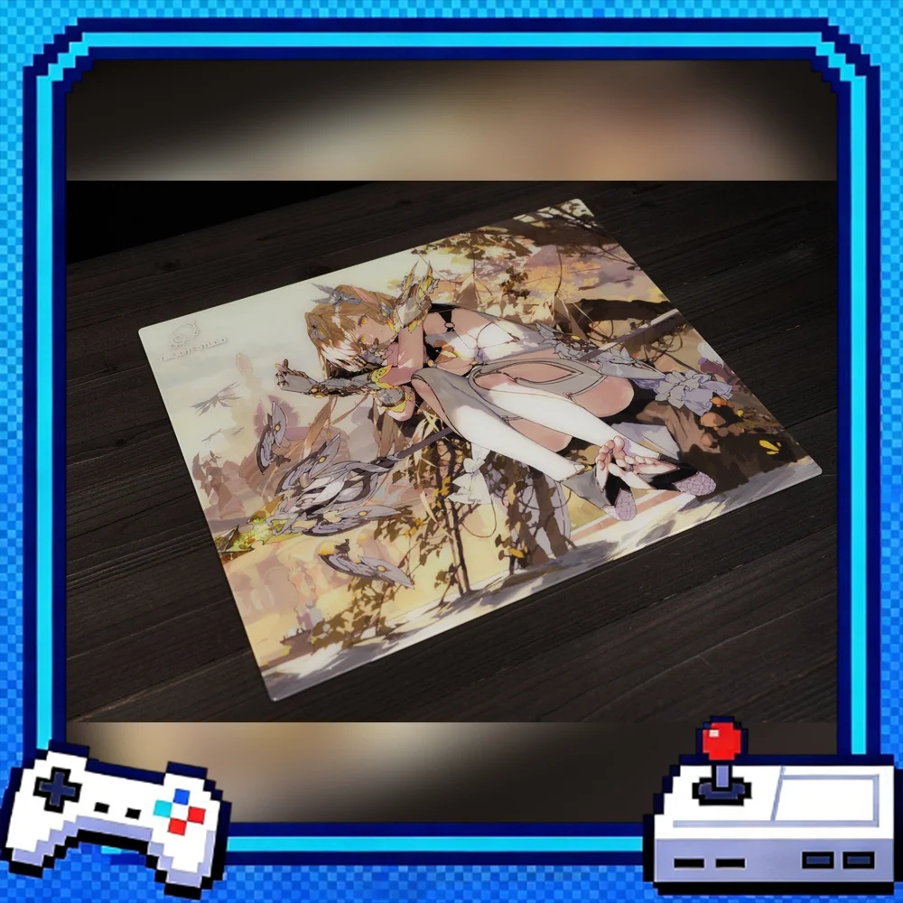 TWILIGHT STUDIO Spring City Tempered Glass Mouse Pad 350x300mm/490x420mm Gaming Desk Mat for FPS Esports  MousePad PC Accessory