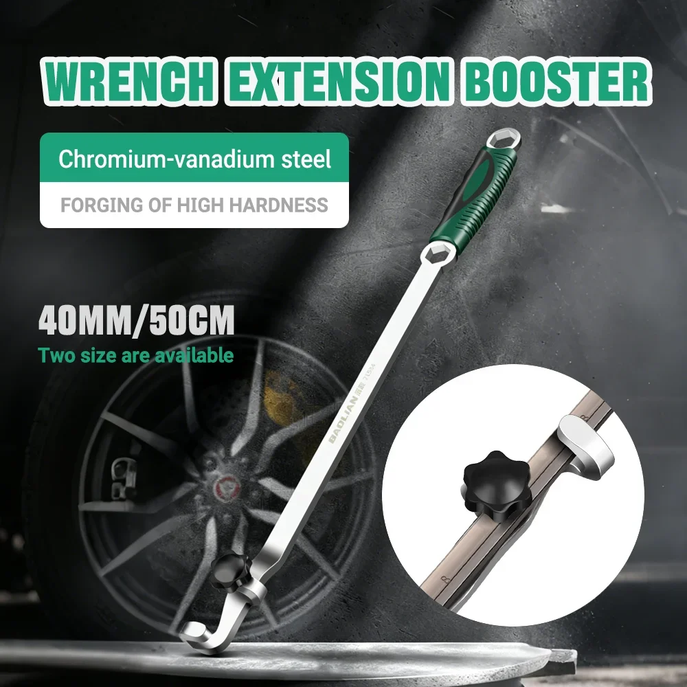 

Long Wrench Extender 40/50cm Open End Wrench Cheater Bar Ratchet Extension Tool Labor-Saving Torque Amplifier For Hard To Reach