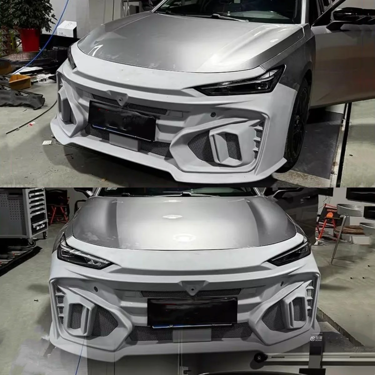 

Unpainted Car Front Bumper Assembly for Changan Univ modified front shovel lip auto accessories