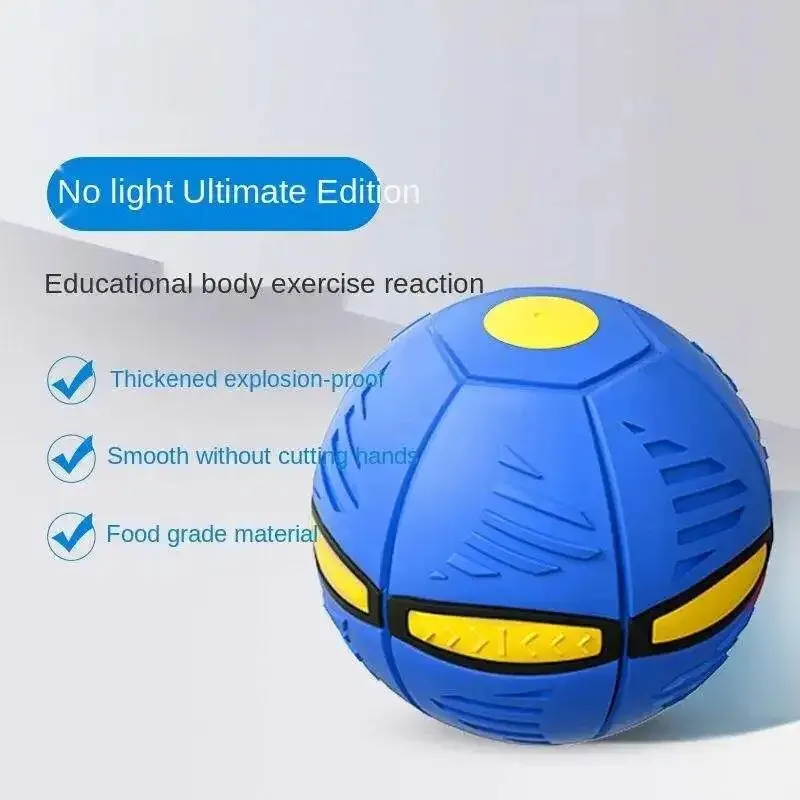 Blue Flying Saucer Ball Outdoor Parent Child Toy Foot Magic Deformation Foot Pressure Decompression Vent Ball