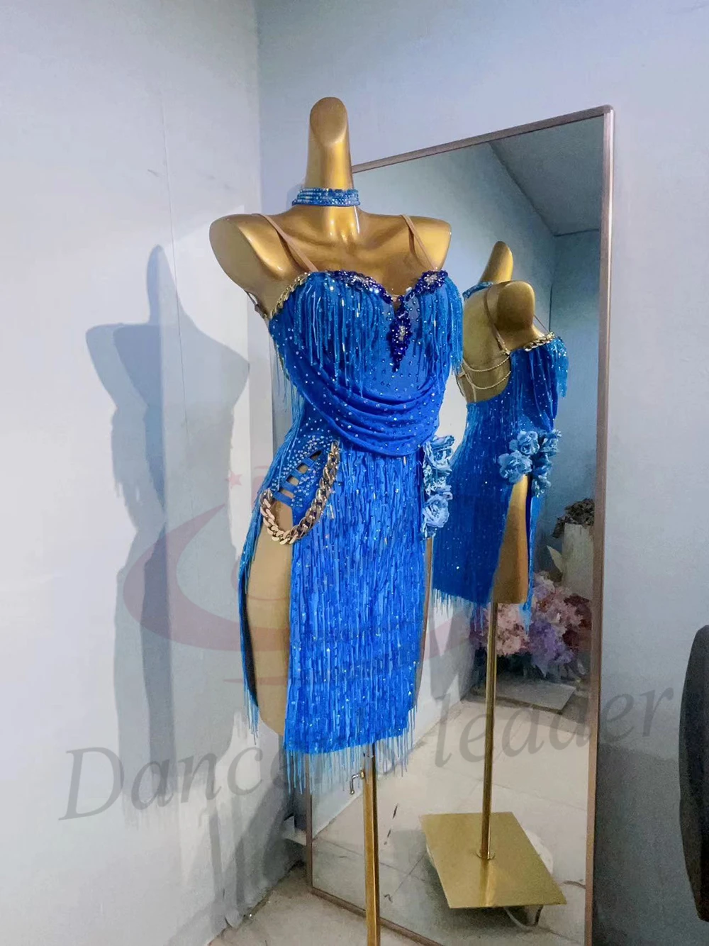 

Костюм для латинских танцев AB Stone для женщин, взрослых и детей, высококачественное платье из бисера с кисточками на подтяжках, ча-самба