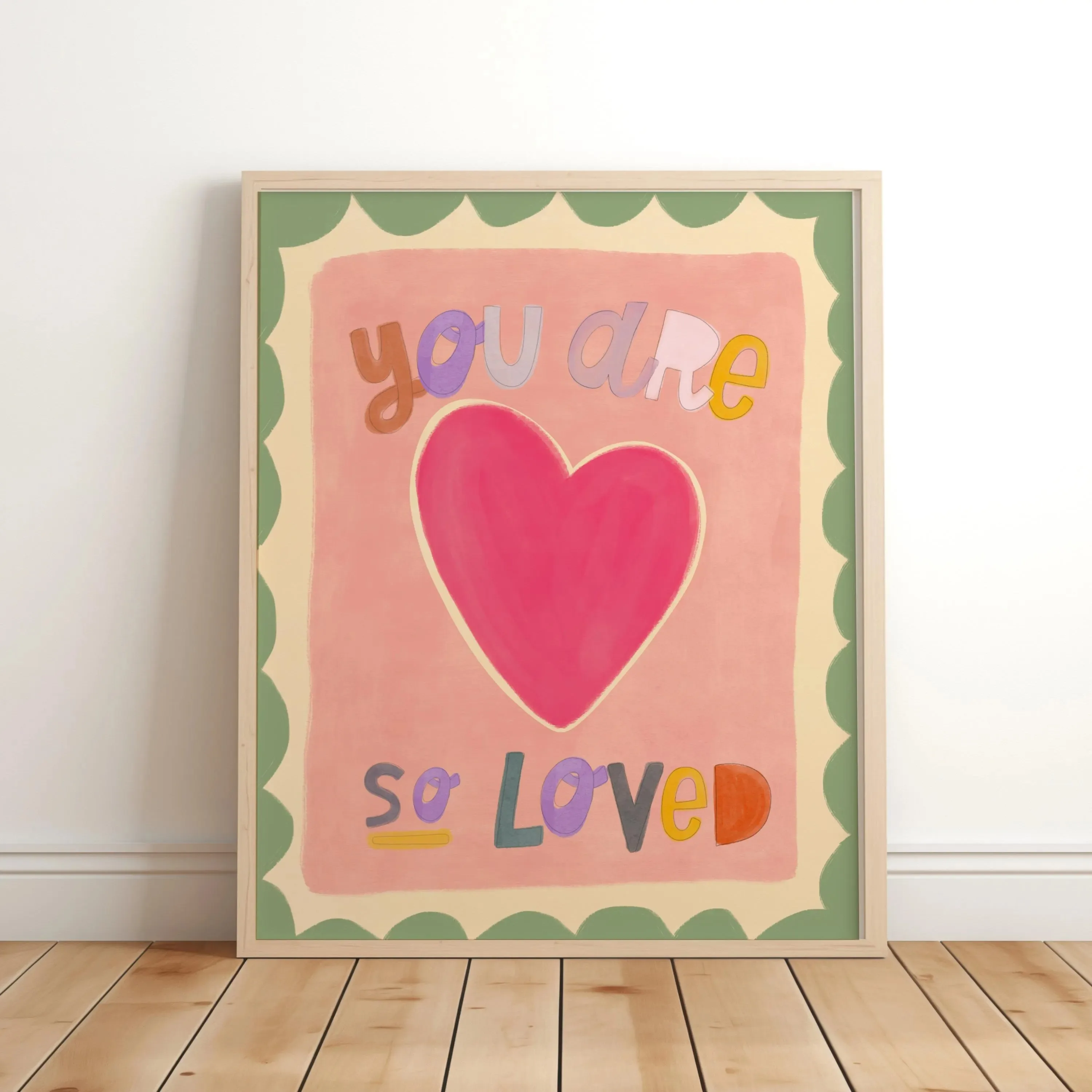 You Are So Fond Love Nursery C - Kids Educational Poster ulasan dan harga