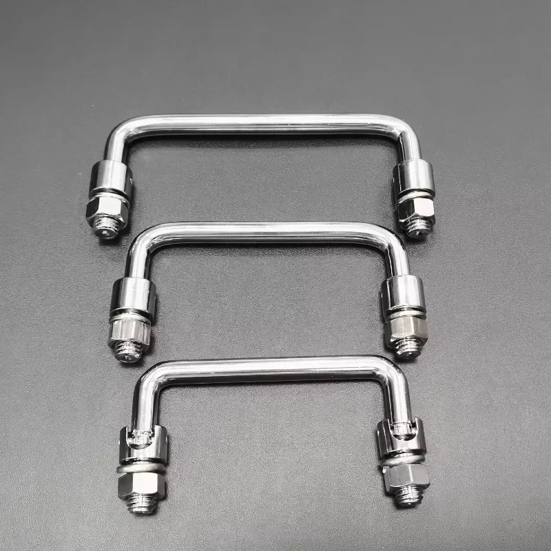 4PCS metal chrome plated handle distribution box cabinet industrial folding and rotating handle drawer knobs