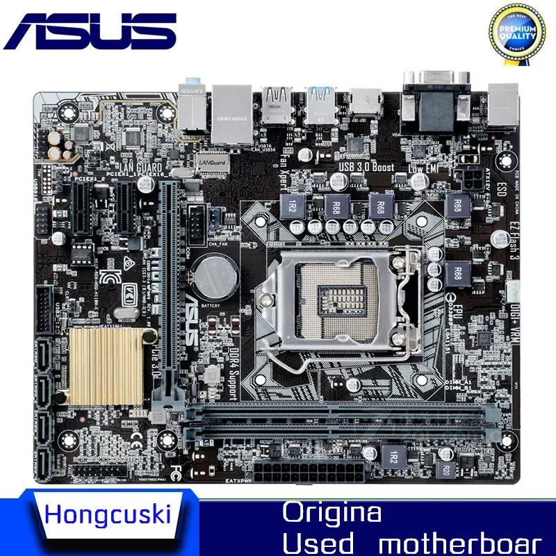 

Для ASUS H110M-E LGA1151 используется оригинальная материнская плата с разъемом LGA 1151 DDR4 32 ГБ H110 настольная материнская плата