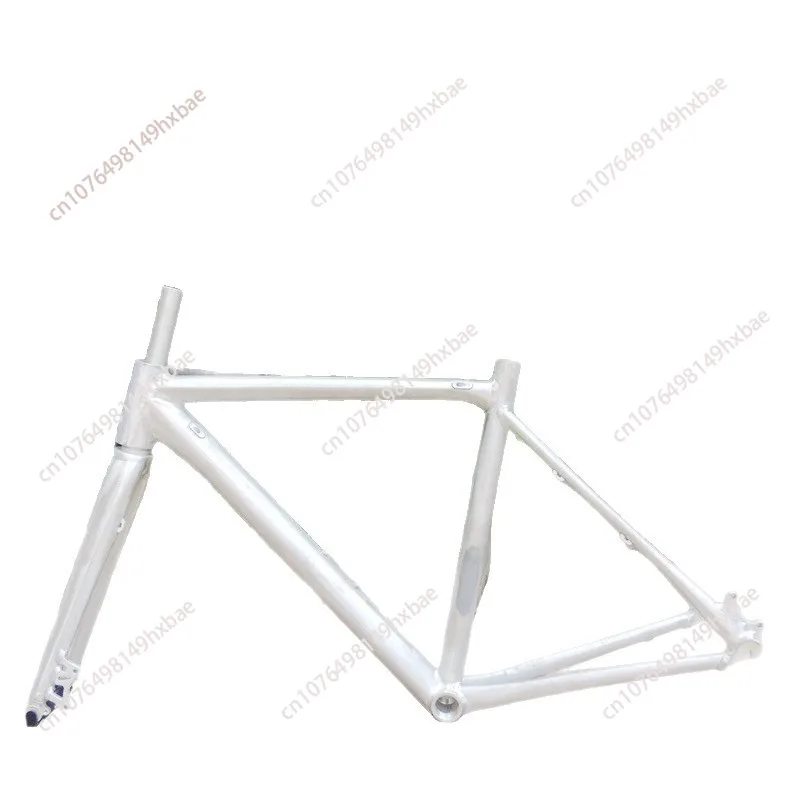 700C bicycle aluminum alloy frame 470/490/510mm inner wiring disc brake, all-aluminum cone tube front fork