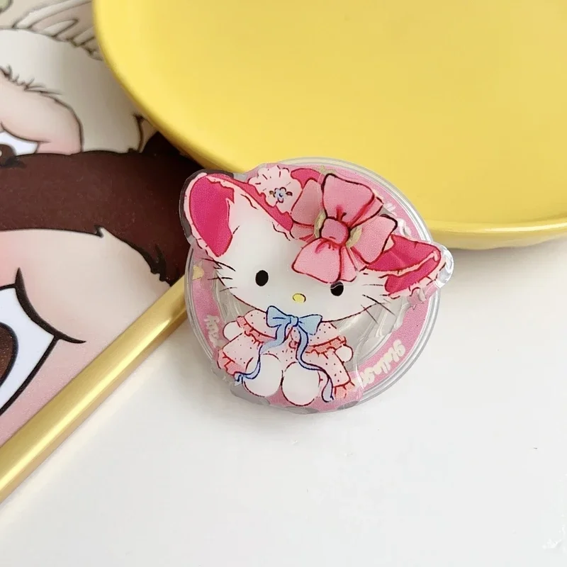

Милый Sanrio Hello Kitty для Magsafe, магнитный чехол для телефона Griptok Grip Tok, подставка для iPhone, складной чехол для беспроводной зарядки, держатель