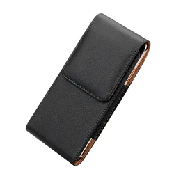 Universal Leather Case Casual Rectangle PU Mobile Phone Pouch Belt Clip Bag for Phone/Samsung/Huawei/Xiaomi