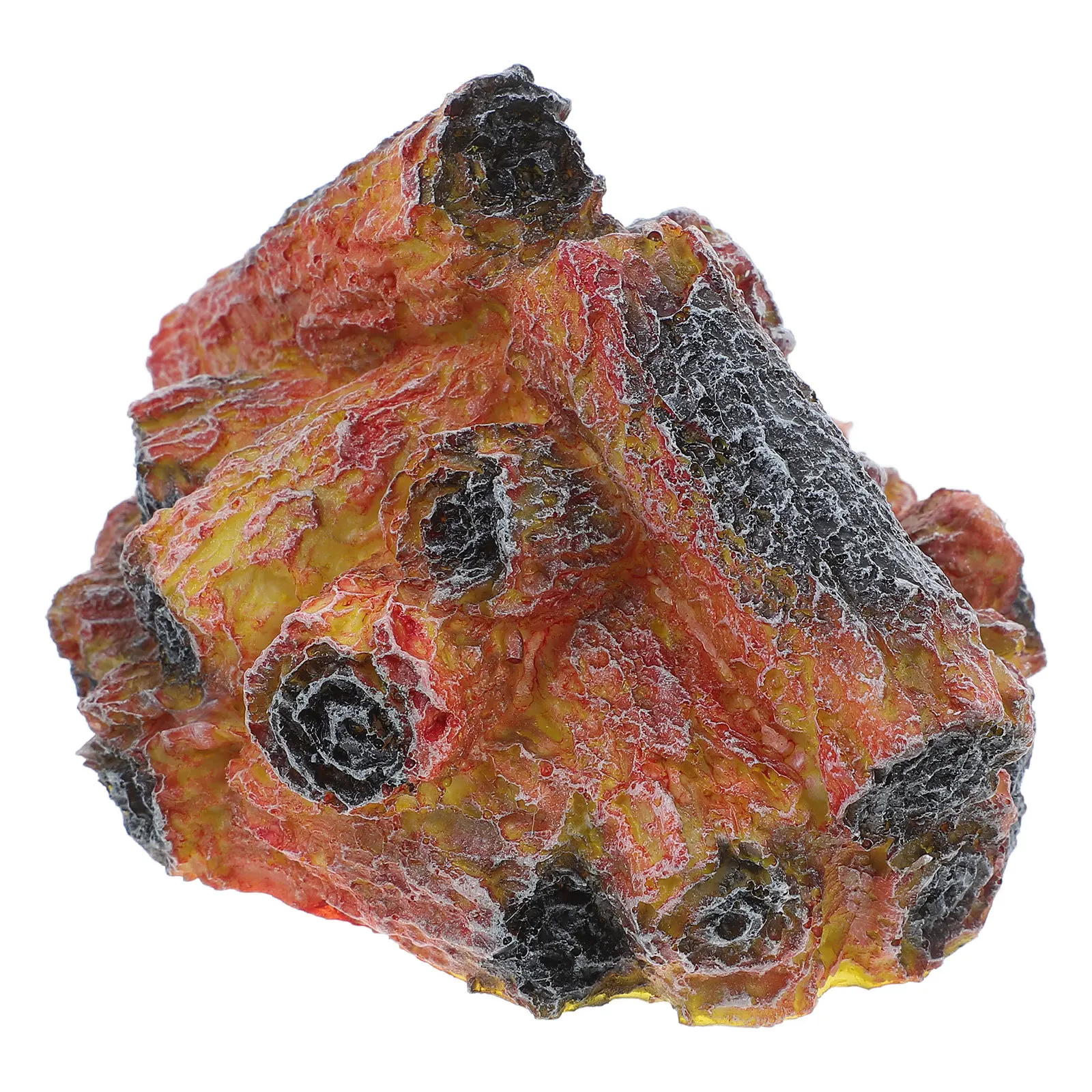 مصباح لهب فحمي محاكاة من الراتنج - مصباح حريق مزيف خفيف لتزيين المنزل والهالوين وأجواء مريحة #5