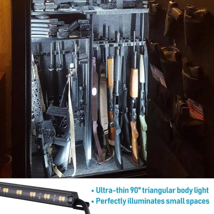 Kit de iluminación segura LED 3CCT, barras de luz conectables de 6 12 pulgadas, sensor de movimiento, 3000K 4000K 5000K seleccionable, kit de luz segura de 900LM para