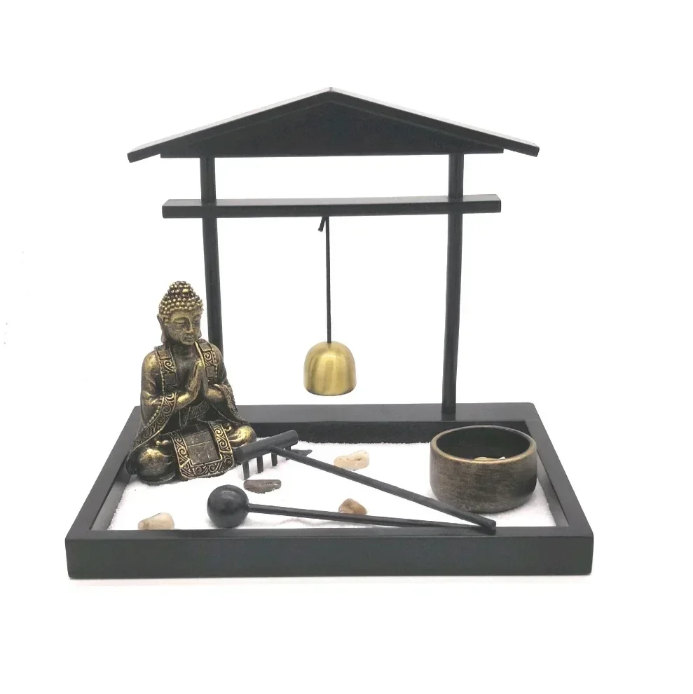 

Zen Sand Table Buddha Decoration Japanese Wind Chime Memorial Archway Candlestick Crafts