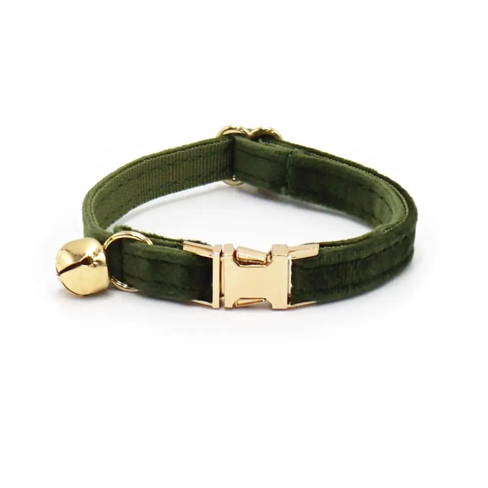 Kostenlose Gravur Personalisiertes Mehrfarbiges Weiches Samt-Katzenhalsband mit Kleiner Glocke, Katzenbedarf, Zubehör – Detail 17