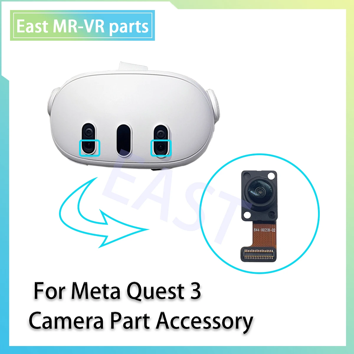 

Original VR Camera For Meta Quest 3 Camera Sensor Replacement Headset Recognition Camera Part Accessory 844-00258-02