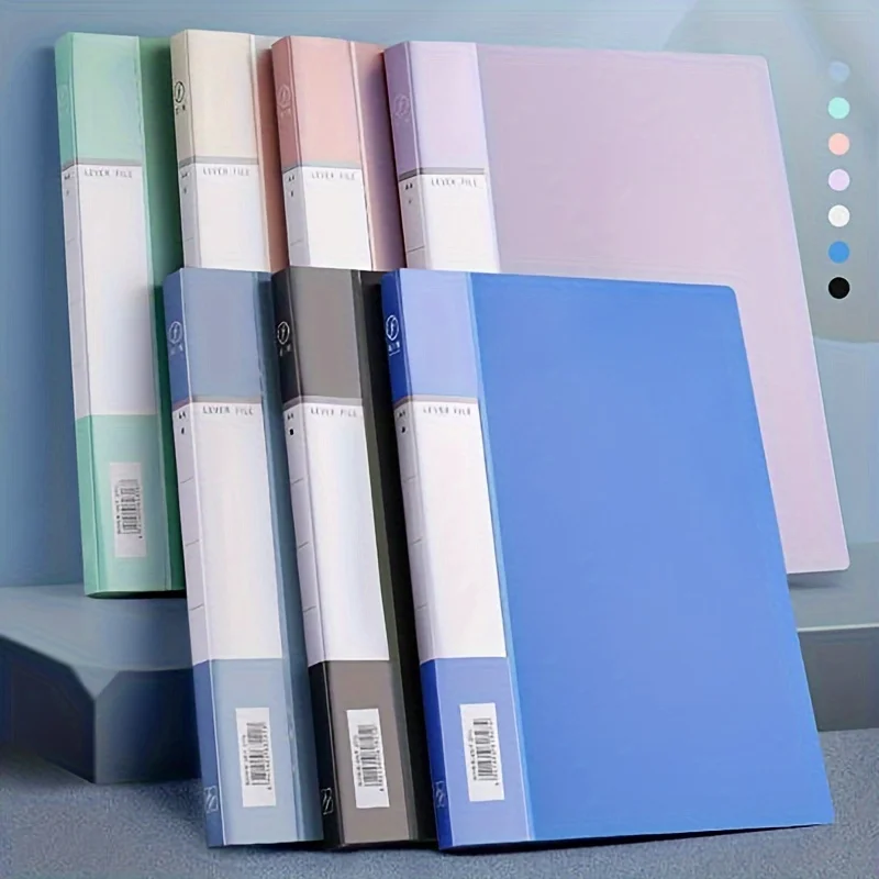 A4 Punchless Binder plastik ukuran huruf klip kuat tunggal Folder berkas portofolio Padfolio dengan Folder Clipboard