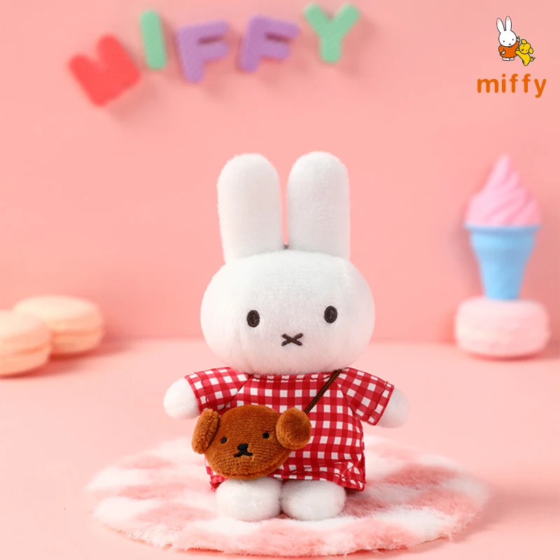 Kawaii Miffy Plush Doll Creative Travel Series Cartoon Fluffy Stuffed Toy Backpack Dopamine Anime Accessories Girls Perfect Gift