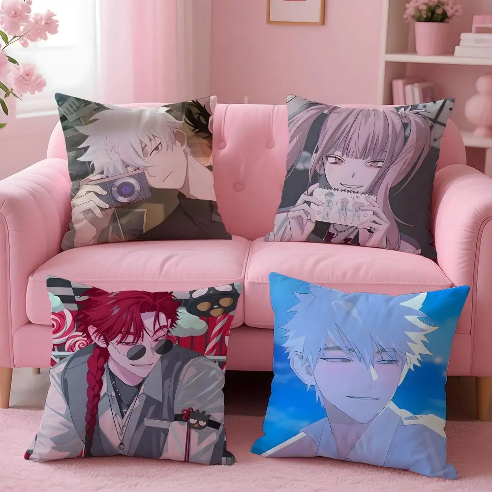Anime LINK CLICK Cushion Cover Cushion Cover Set 4Pcs 50x50 45x45 40x40 Pillowcase Decorative Sofa Home Decor