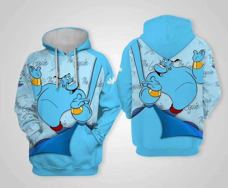 Disney Boys Girls Hoodies Aladdin Magic Lamp Men's Hoodies 3D Printed New Pullover Oversized Men's Hoodies Casual Men's Clothing