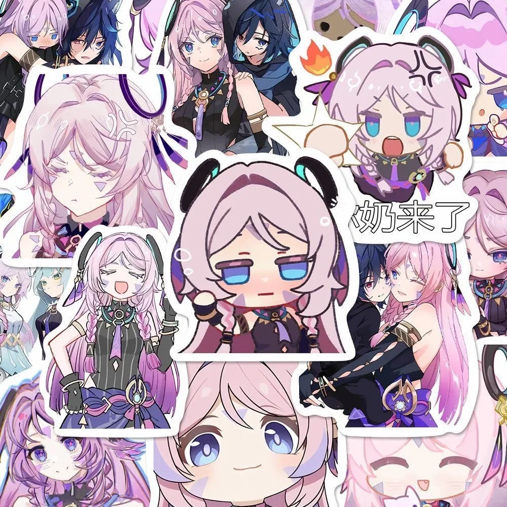 Anime Genshin Impact Citlali gafas taza pegatina motocicleta guitarra teléfono celular pegatinas juguete estudiante libro pegatinas ornamento regalo