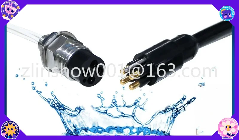 Watertight connector Miniature round 2 3 4 5 6 8 core IP69 underwater ROV waterproof connector