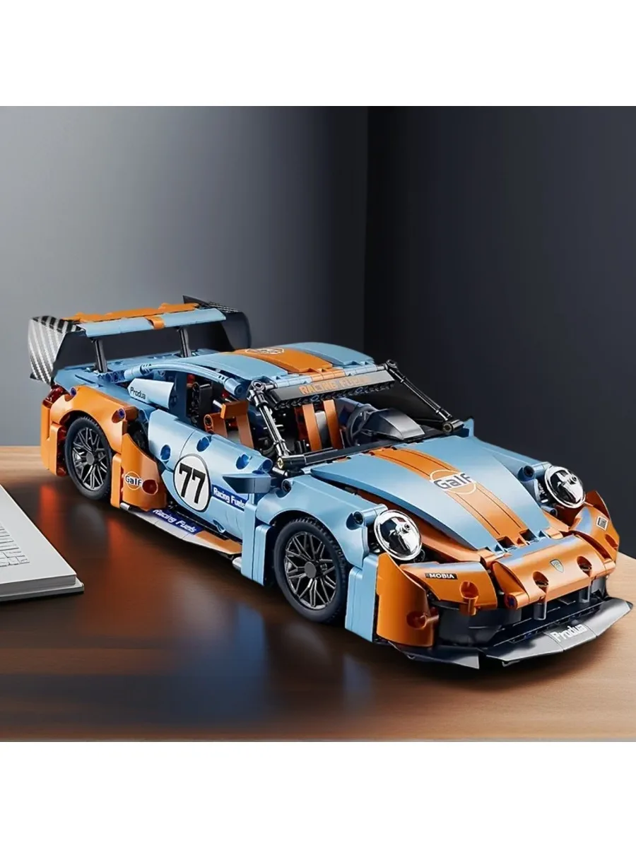 Stad technologische 911 Compete Speed Raceauto RC Bouwsteen Beroemde Supercar Drift Racing Brick Boy Festival Speelgoed Geschenken - afbeelding 2