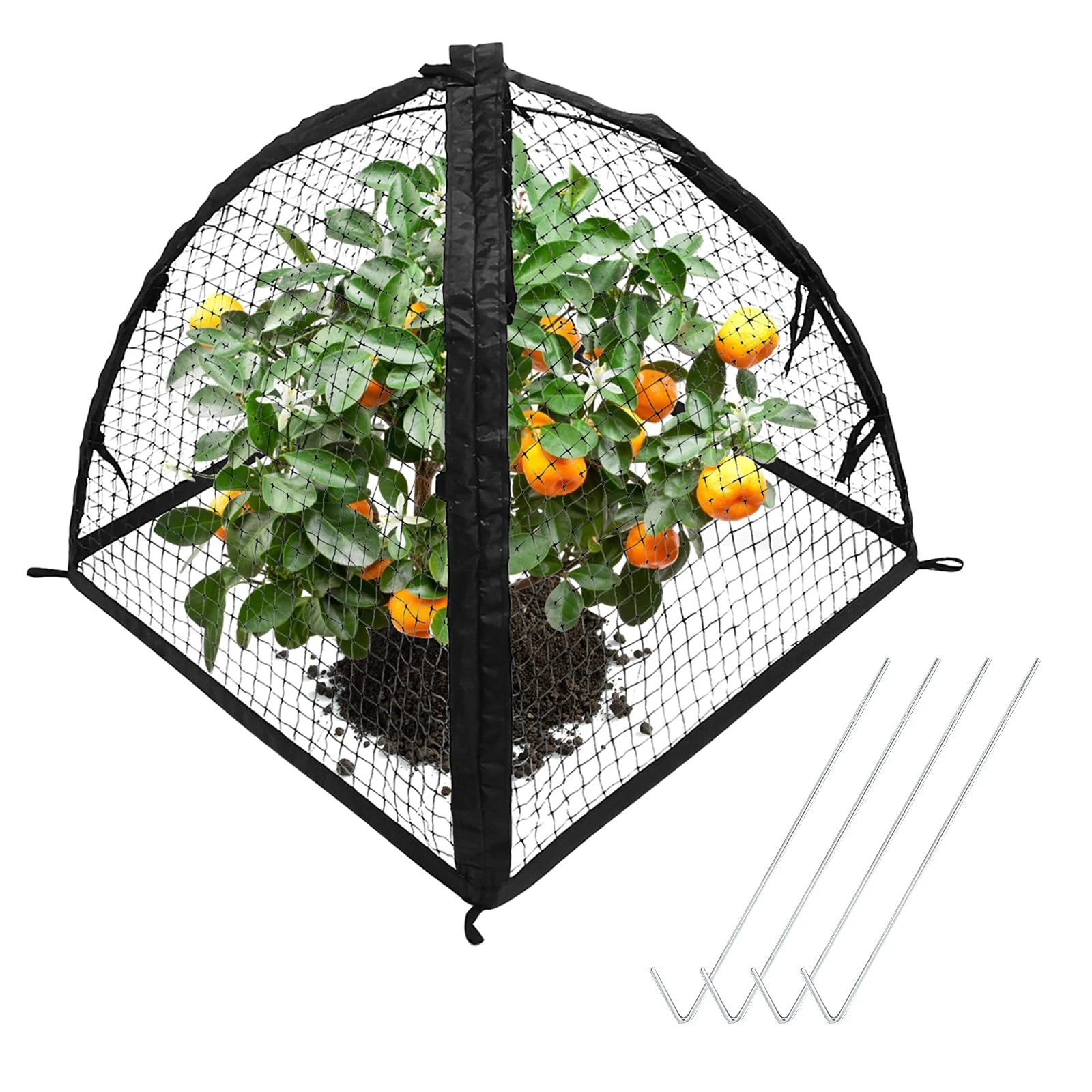 22inch Garden Netting Tent: Easy Setup, Reusable Mesh Cover For Plant Protection Home-Supplies For Household Accessories