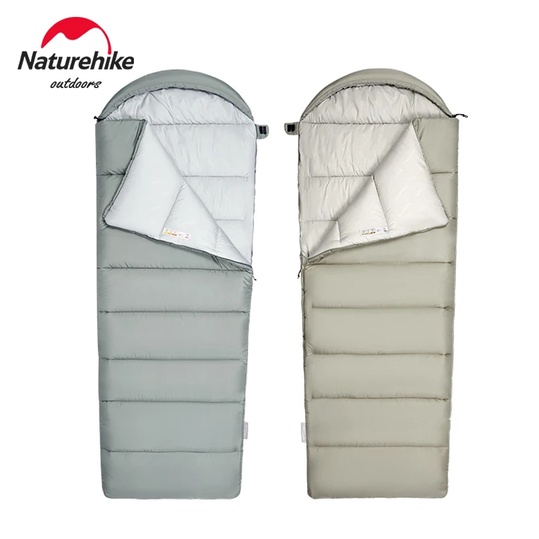 Naturehike Schlafsack -1,7~7,3 ℃   Ultraleichter Camping- und Wanderschlafsack aus Baumwolle, warm, thermisch, maschinenwaschbar, für Erwachsene