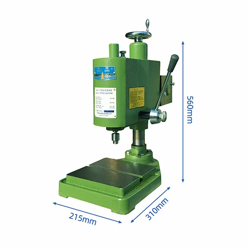 Imagem -04 - Banco Industrial de Perfuração Thread Tapping Making Machine Desktop Pequeno Tapping Equipamento com Spindle Velocidade Series Swj3 Swj-3a