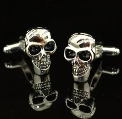 Factory Price Retail Novelyu Animal Cufflinks For Men Fashion Copper Material Skull Design Cuff Links