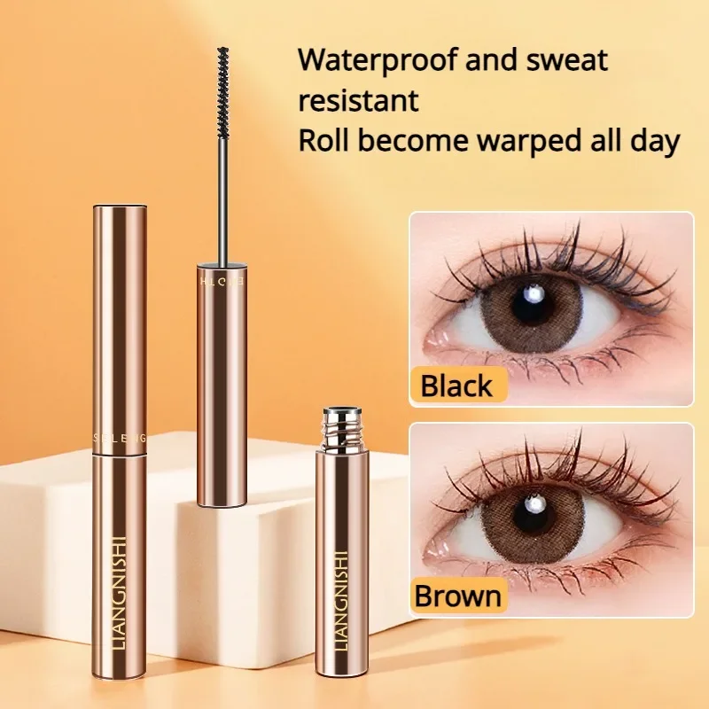 Mascara imperméable à l'eau, séchage rapide et sans bavures, longue durée, brosse ultra fine, cils arc-en-ciel