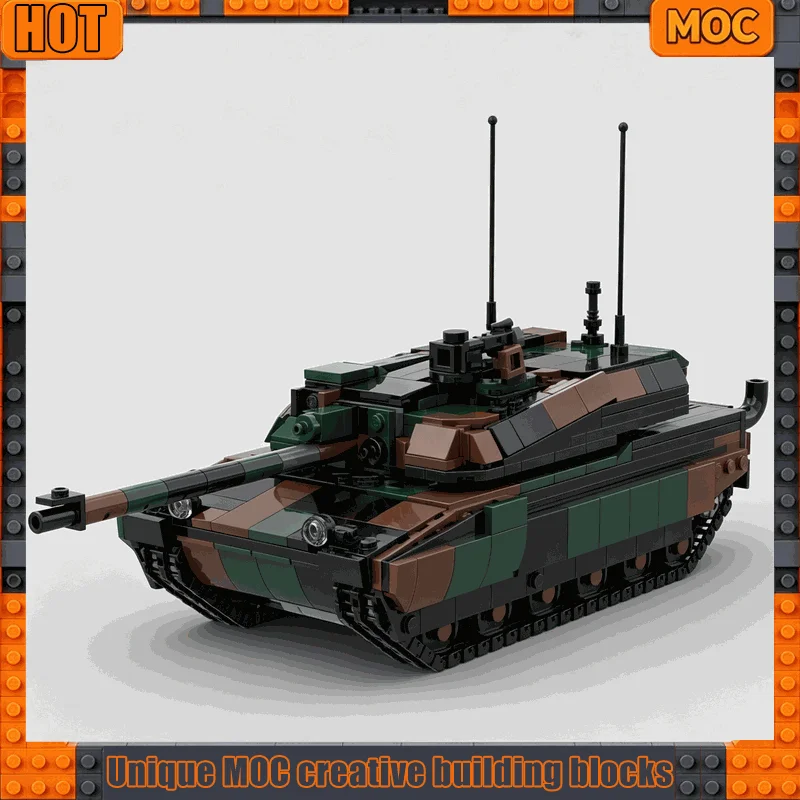 1053 PCS Battle Tank Kit Char Leclerc MBT MOC Customize Modular Building Block Kids Design Brick Simple DIY Assembly Toy Gift