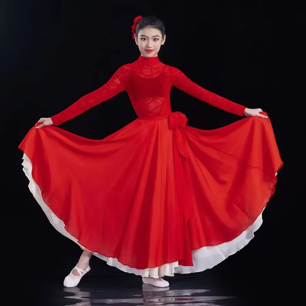 Classical Dance Dress Female Chinese Style Modern Dance Wear Elegant Adult Folk Dance Stage Performance Costume Women