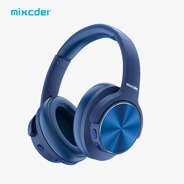 Mixcder E9 PRO aptX HD Headphones Wireless Bluetooth Active Noise Cancelling Headphone USB Fast Charging with MIC Blue Headsets