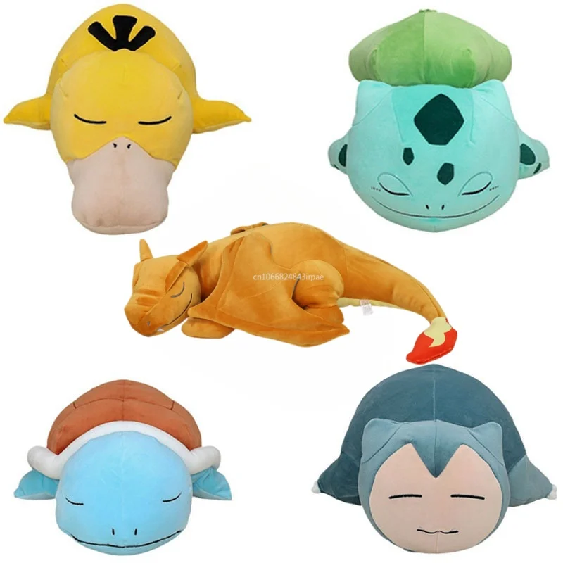 

50cm New Pokemon Sleep Charizard Plush Toy Anime Snorlax Squirtle Stuffed Animal Doll for Kids Halloween Gifts Soft Plush Doll