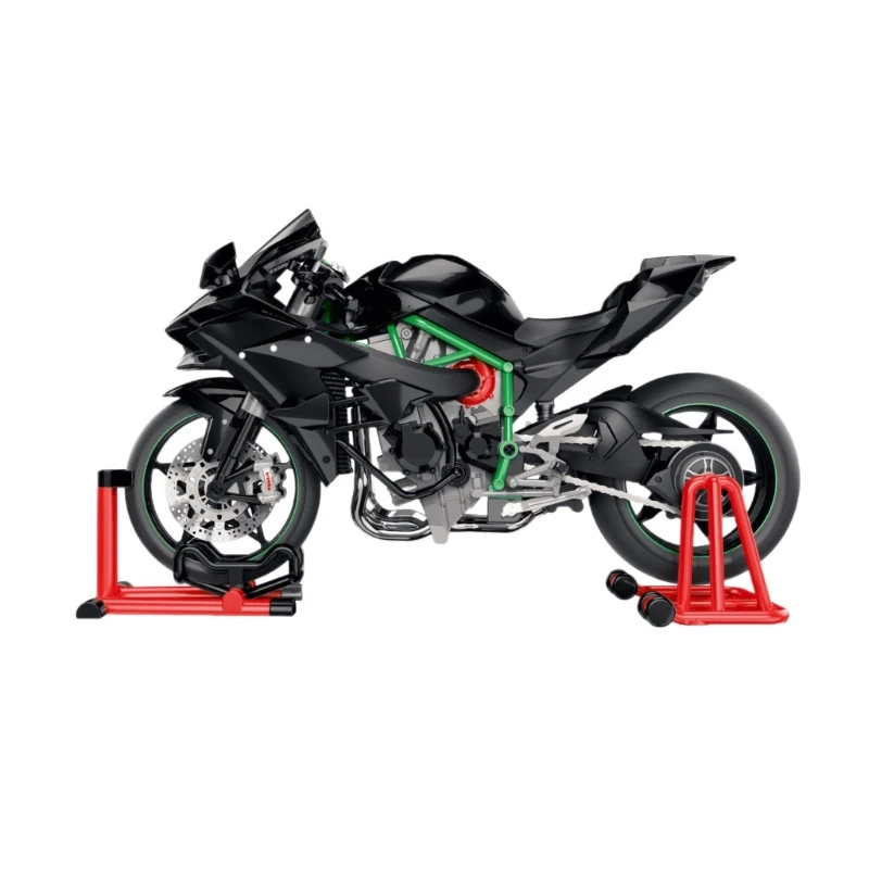 

1/9 литая под давлением металлическая модель мотоцикла с динамическим звуковым освещением, функция распыления, улучшающая игру