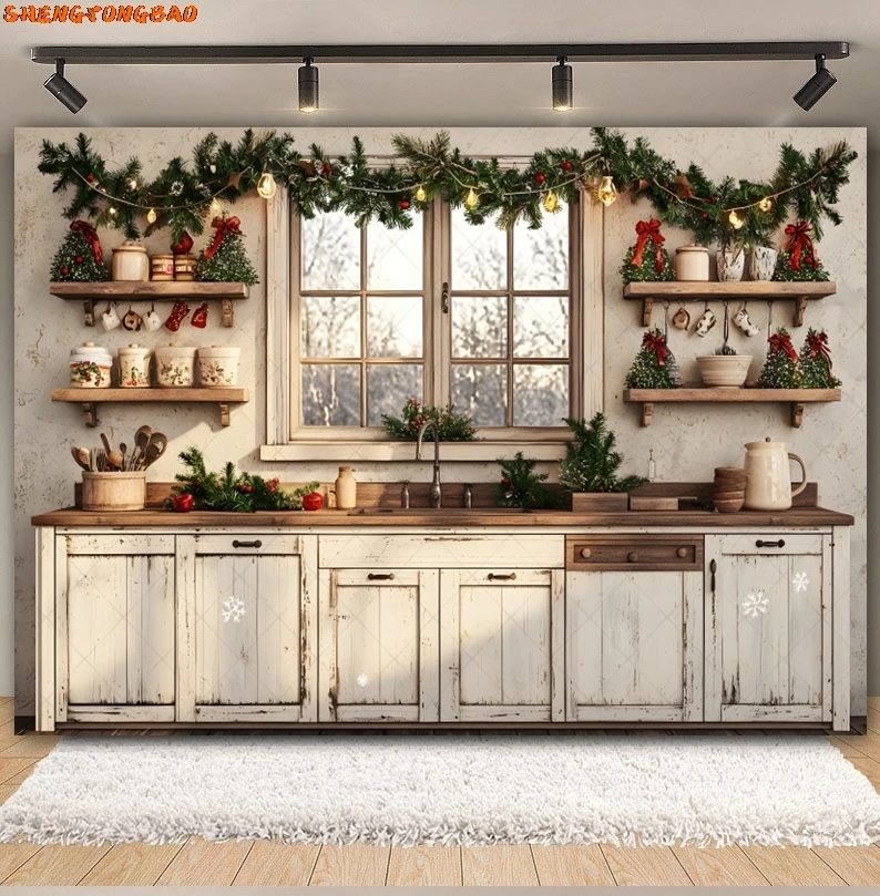 Рождественские фоны для фотографий, домашний дворец, зеленые гигантские часы, рождественская елка, подарок, семейный фон для вечеринки, декор, реквизит для фотостудии