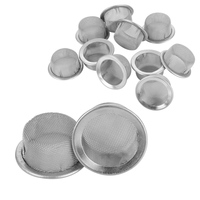 16MM Tobacco Smoking Pipe Metal Filter 100 Mesh Stainless Steel Mesh Screen Pipe Filter Replaceable  Accessories 10/20/50Pcs