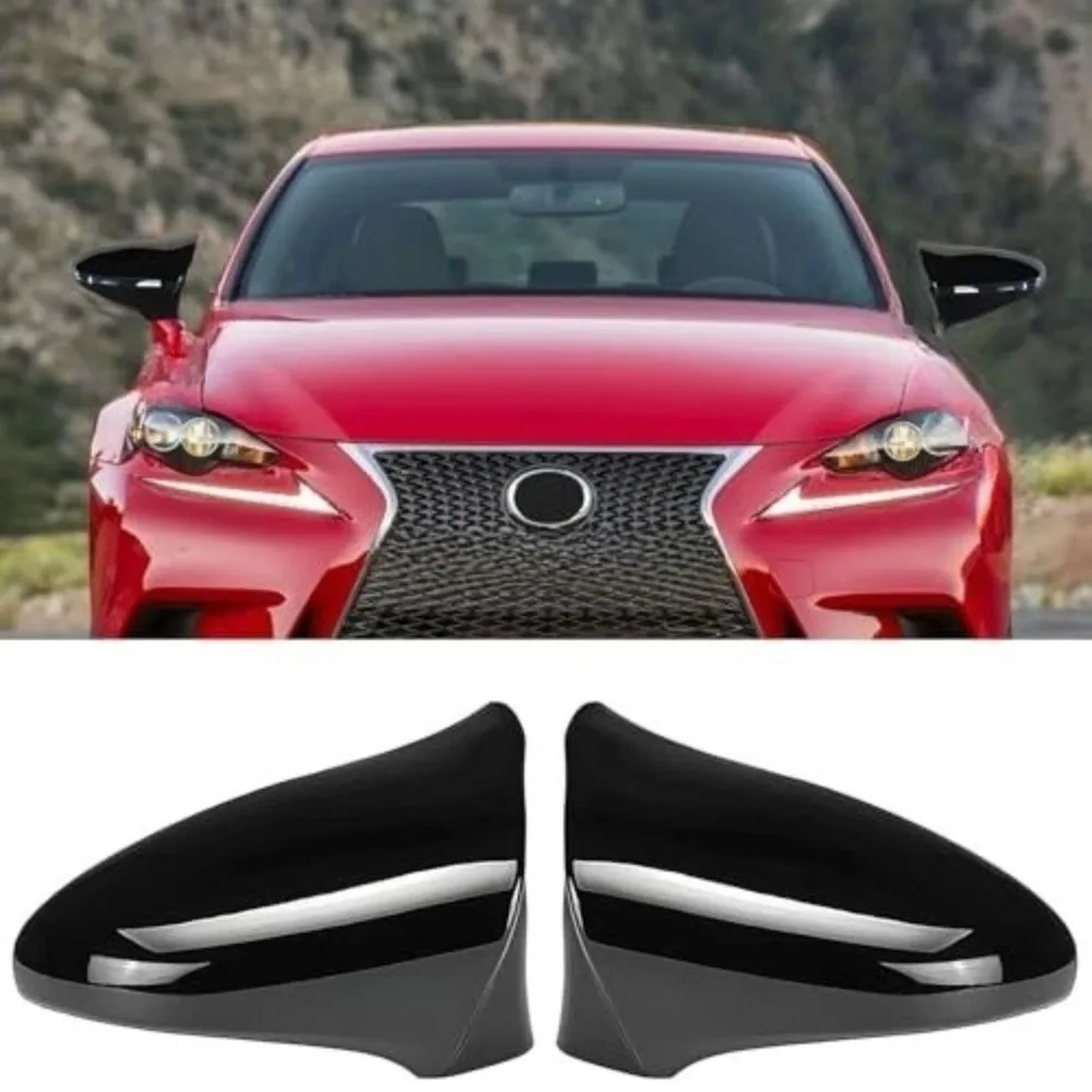 Add on Mirror Covers Car Side Rearview Mirror Cover Caps For Lexus IS ES GS LS CT RC F-Sport IS200 IS250 IS300 IS350 2014-2020