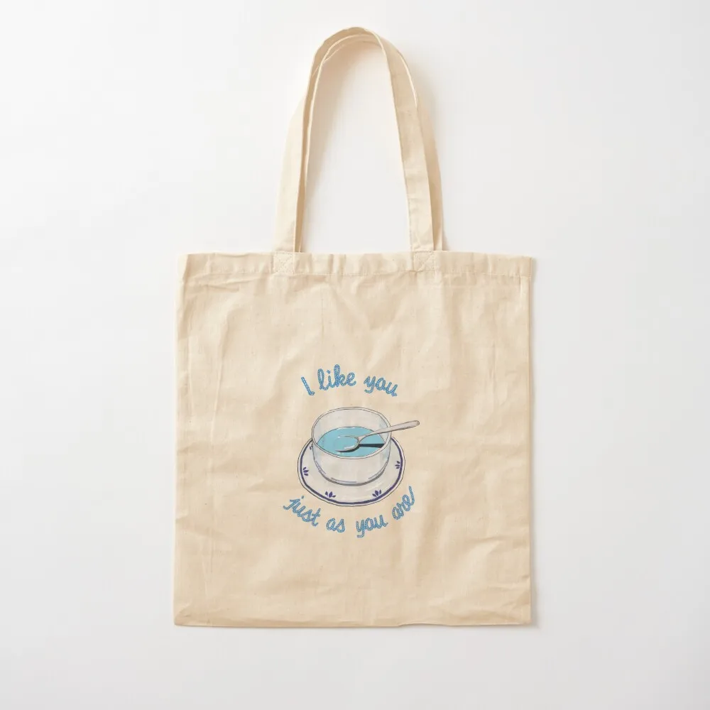 Bridget Blue Soup - I like you just as you are Tote Bag Cloth bags Gift bag Women's bag Women's handbag