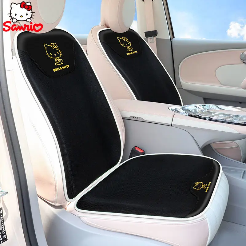 

Sanrio Hello Kitty подушка для автомобильного сиденья четыре сезона универсальная дышащая крутая подушка для главного вождения ледяной шелк милая подушка для сиденья для девочек