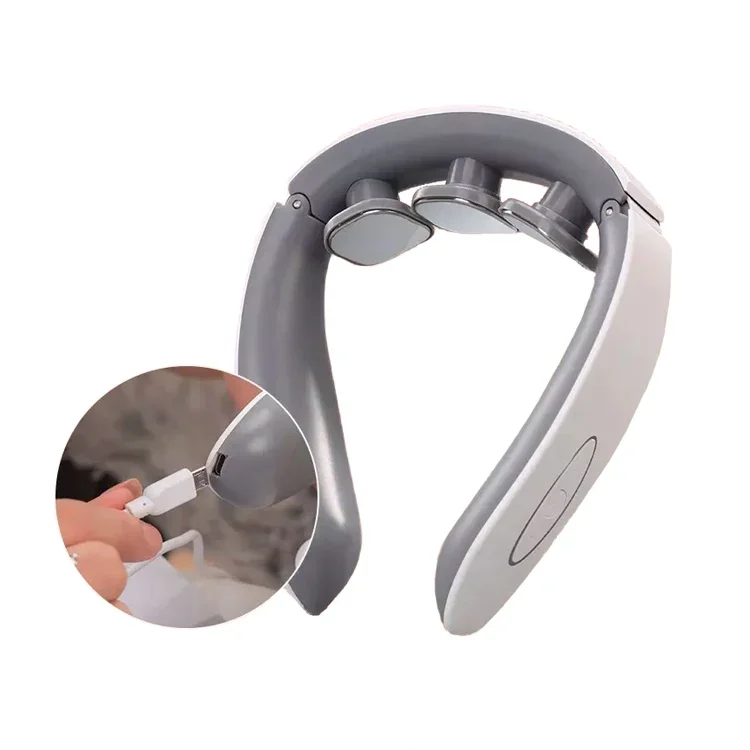 

Wireless Mini Electric EMS Neck Massager Intelligent Heating Electronic Smart Massage Machine for Neck